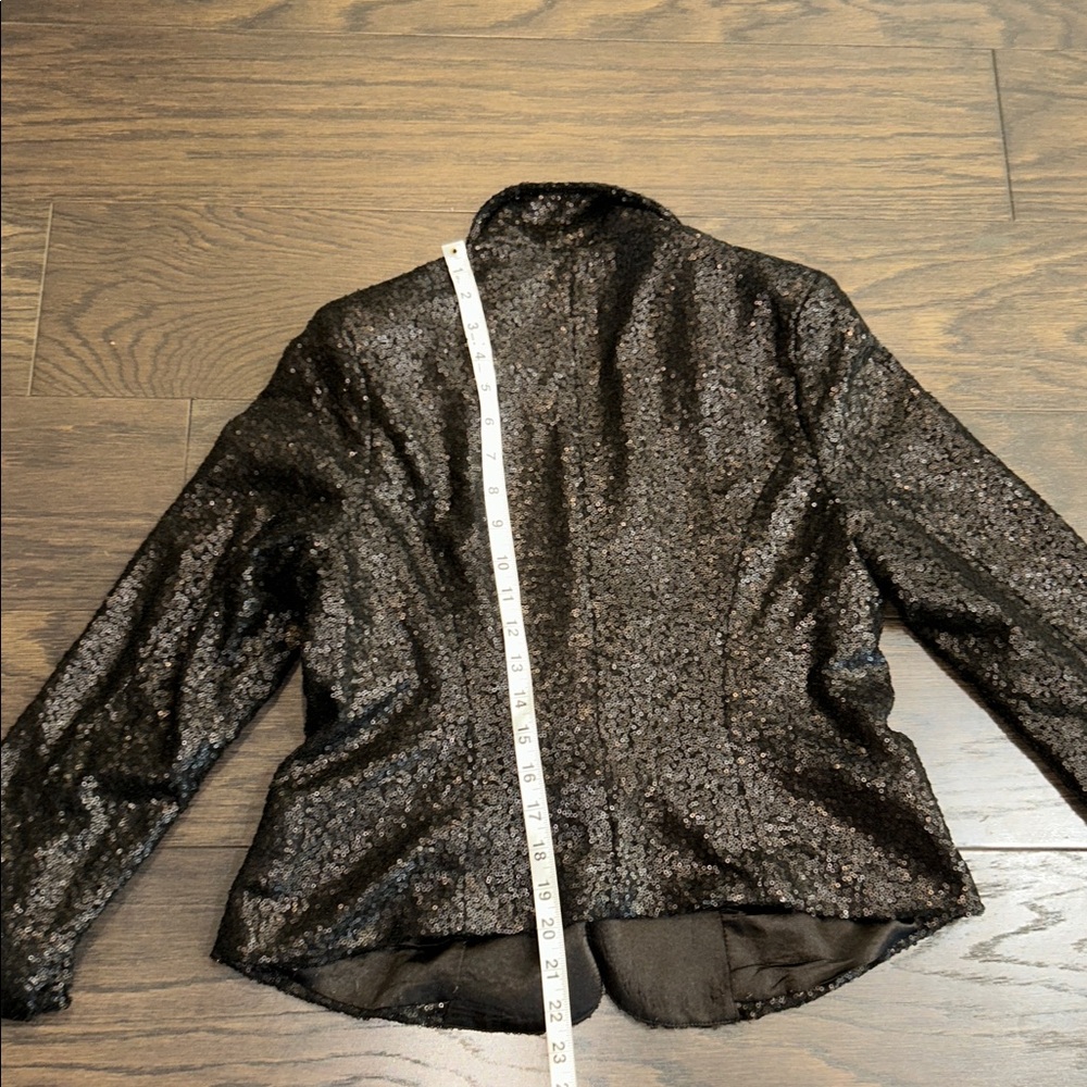 Black Sequin Blazer - image 7